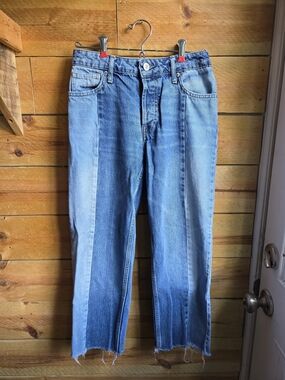 Womens BDG Two Toned Ankle Jeans